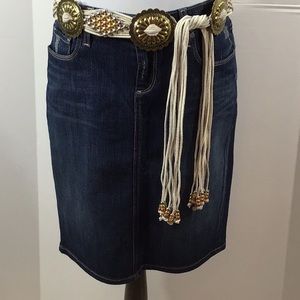 Paige denim pencil skirt